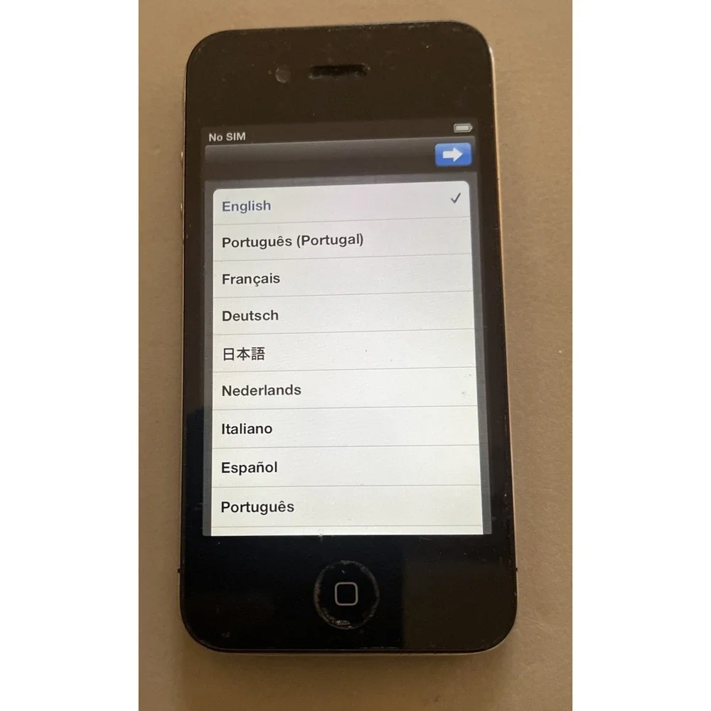 Apple iPhone 4 Black Working‎ Back Glass Broken